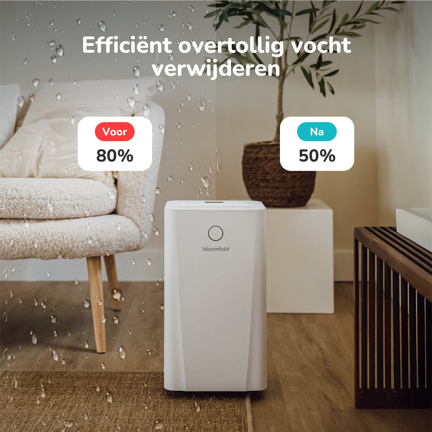 Luchtontvochtiger 10L Aura