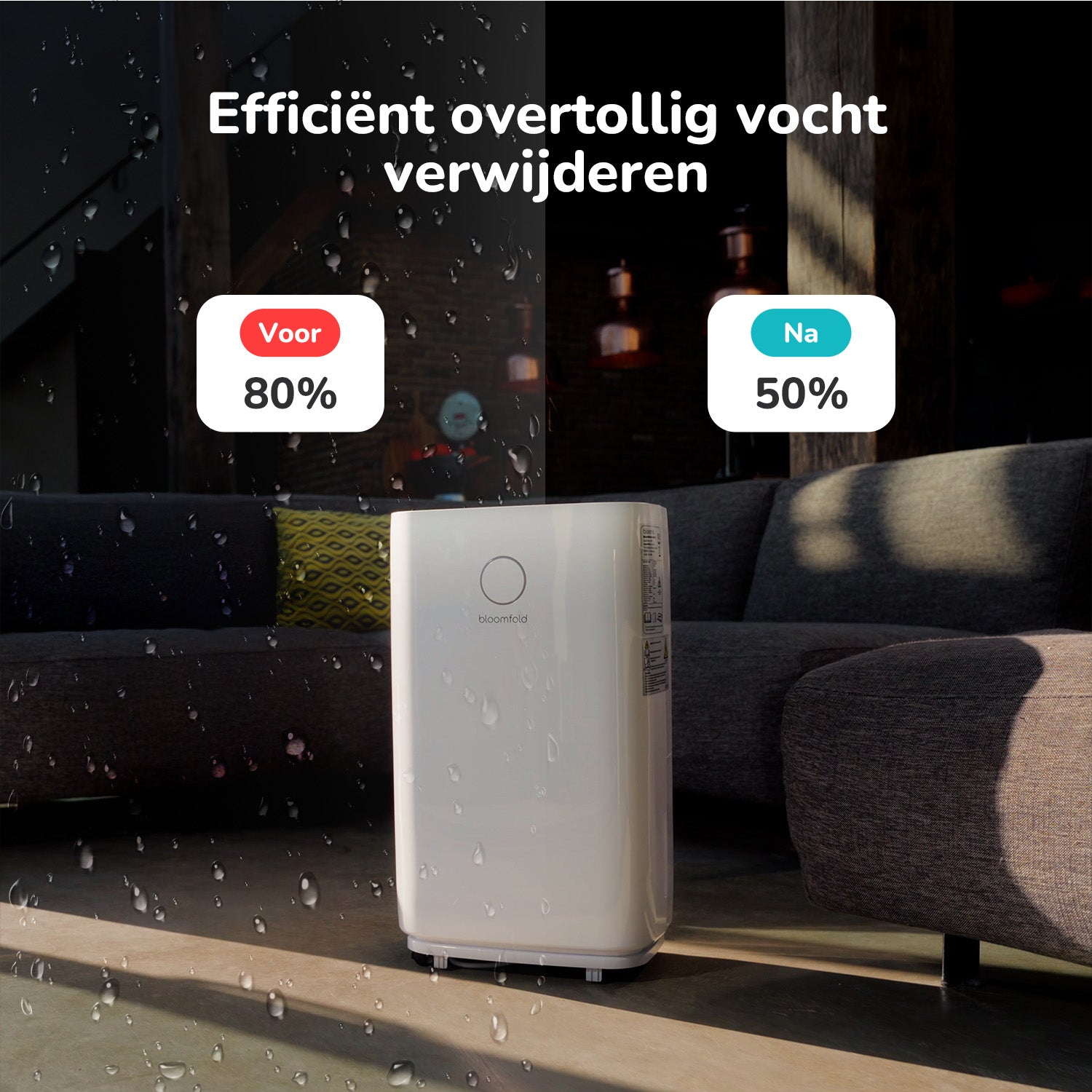 Luchtontvochtiger 20L Vortex