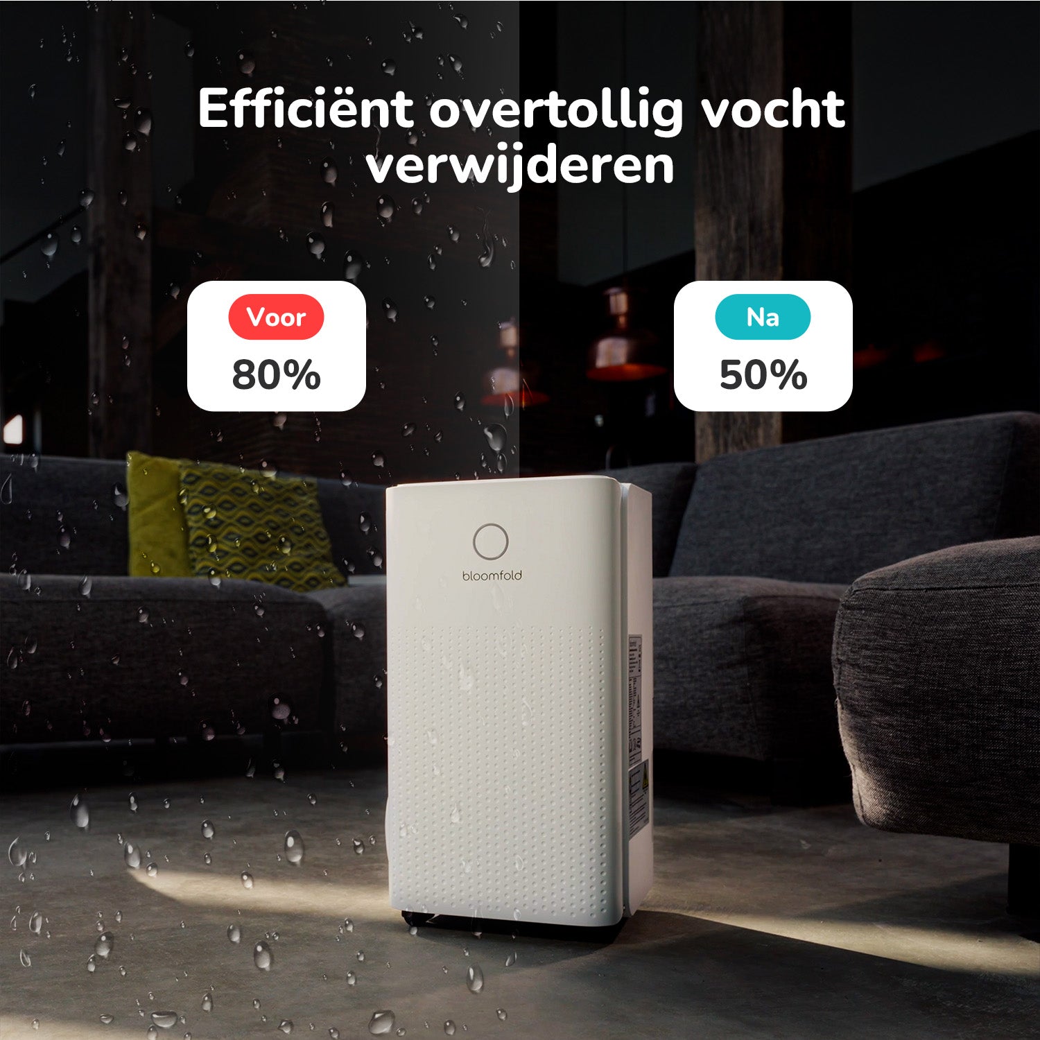 Luchtontvochtiger 12L Vivid