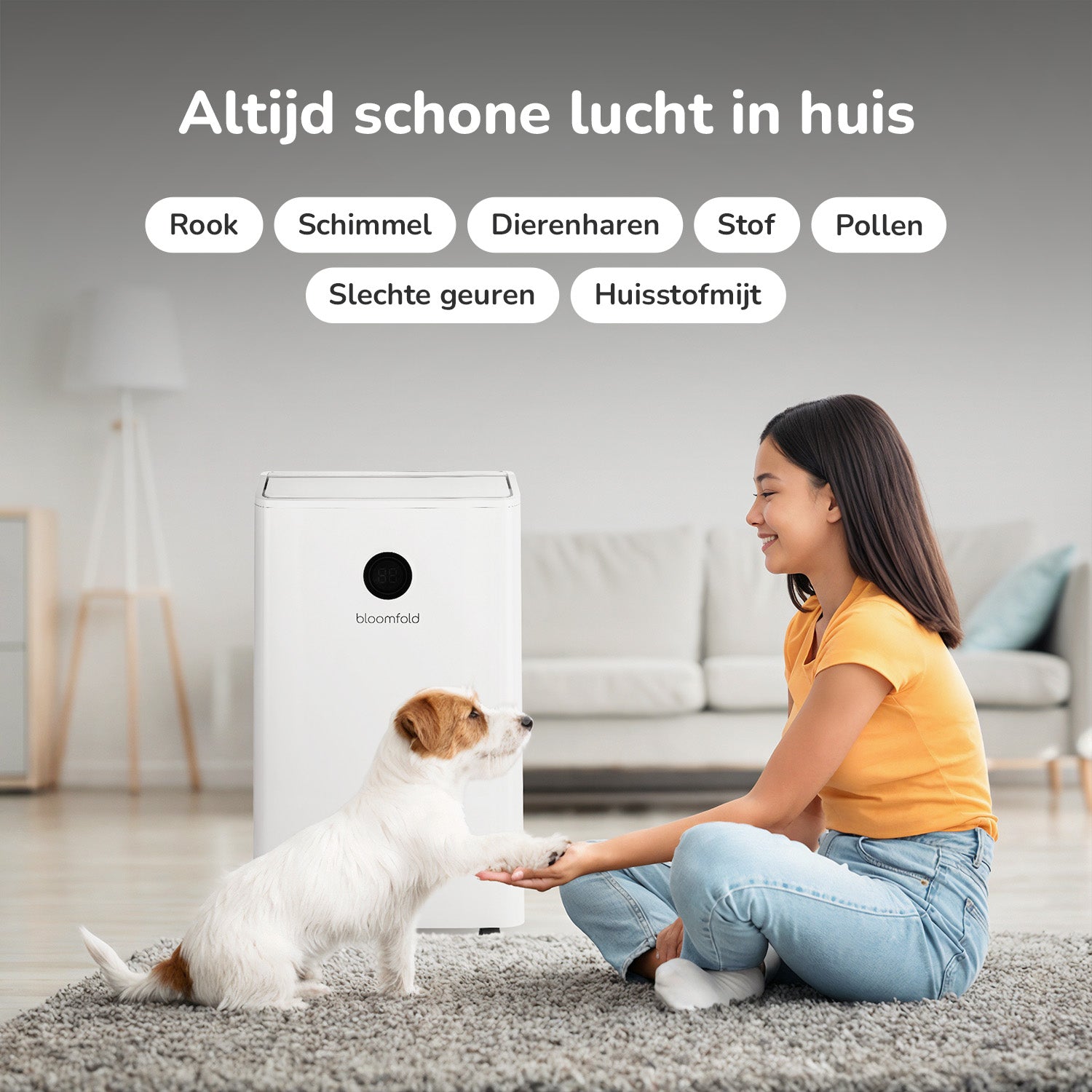 Bloomfold DryPure 16L Luchtontvochtiger & reiniger