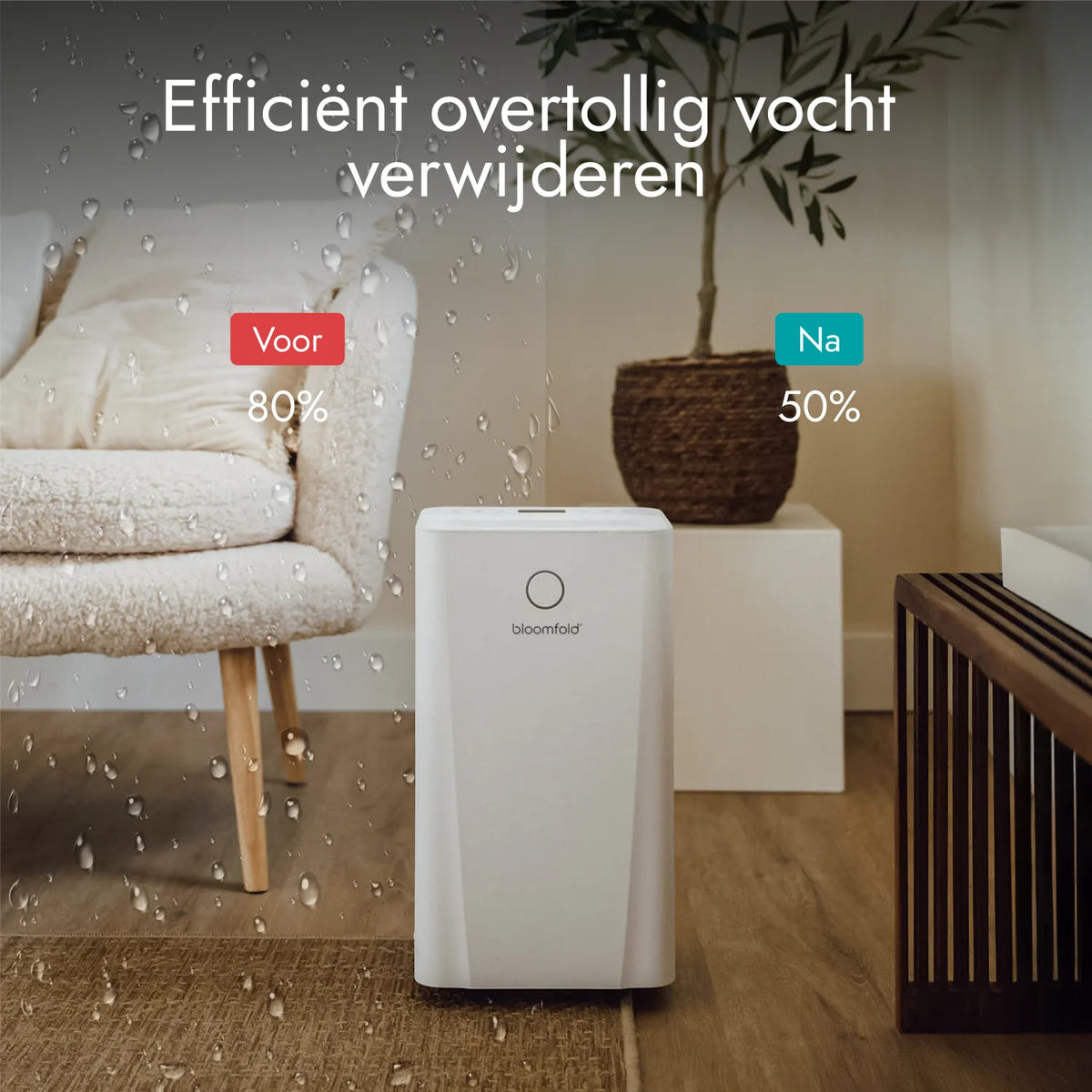 2x Luchtontvochtiger 10L Aura