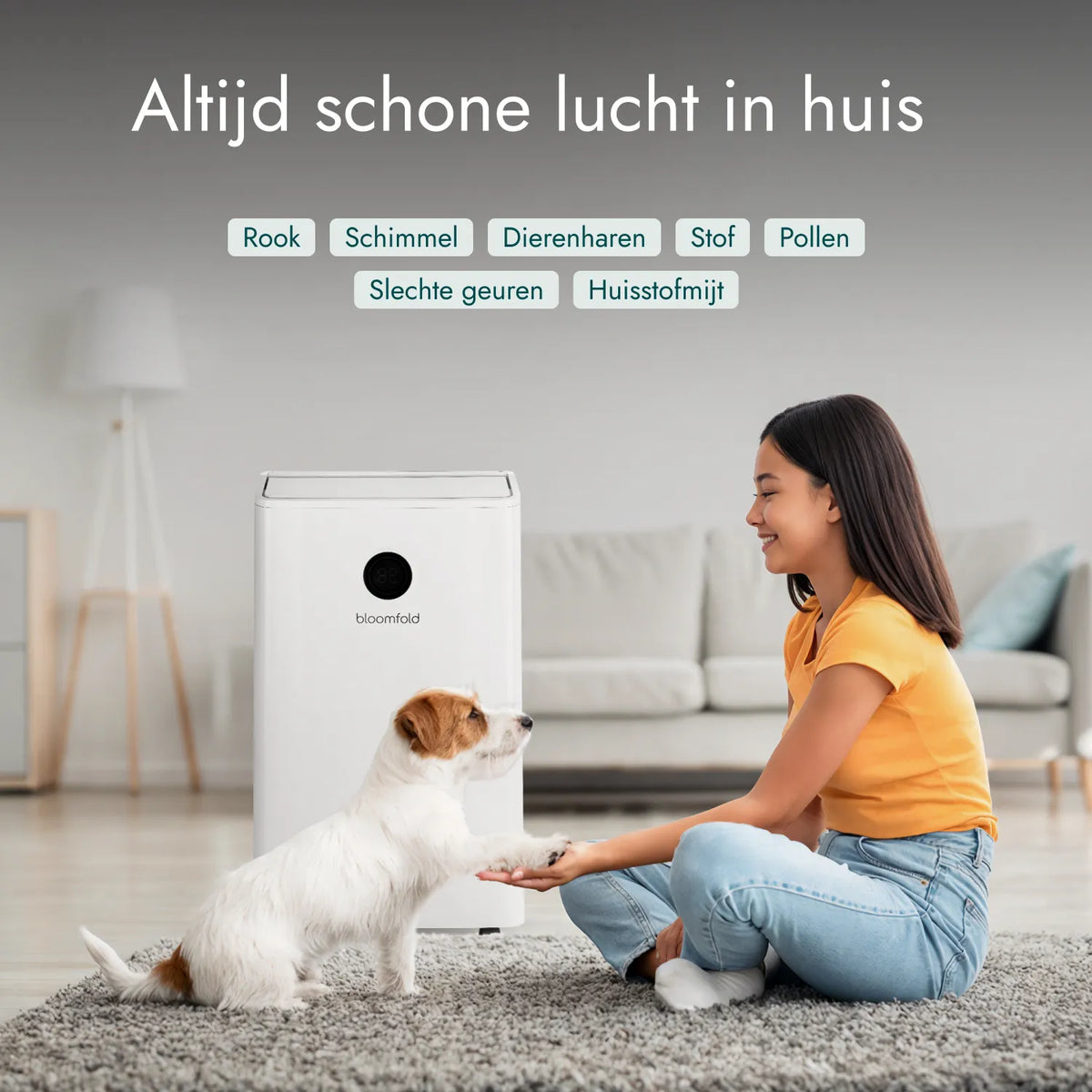 Bloomfold DryPure 20L Luchtontvochtiger & reiniger