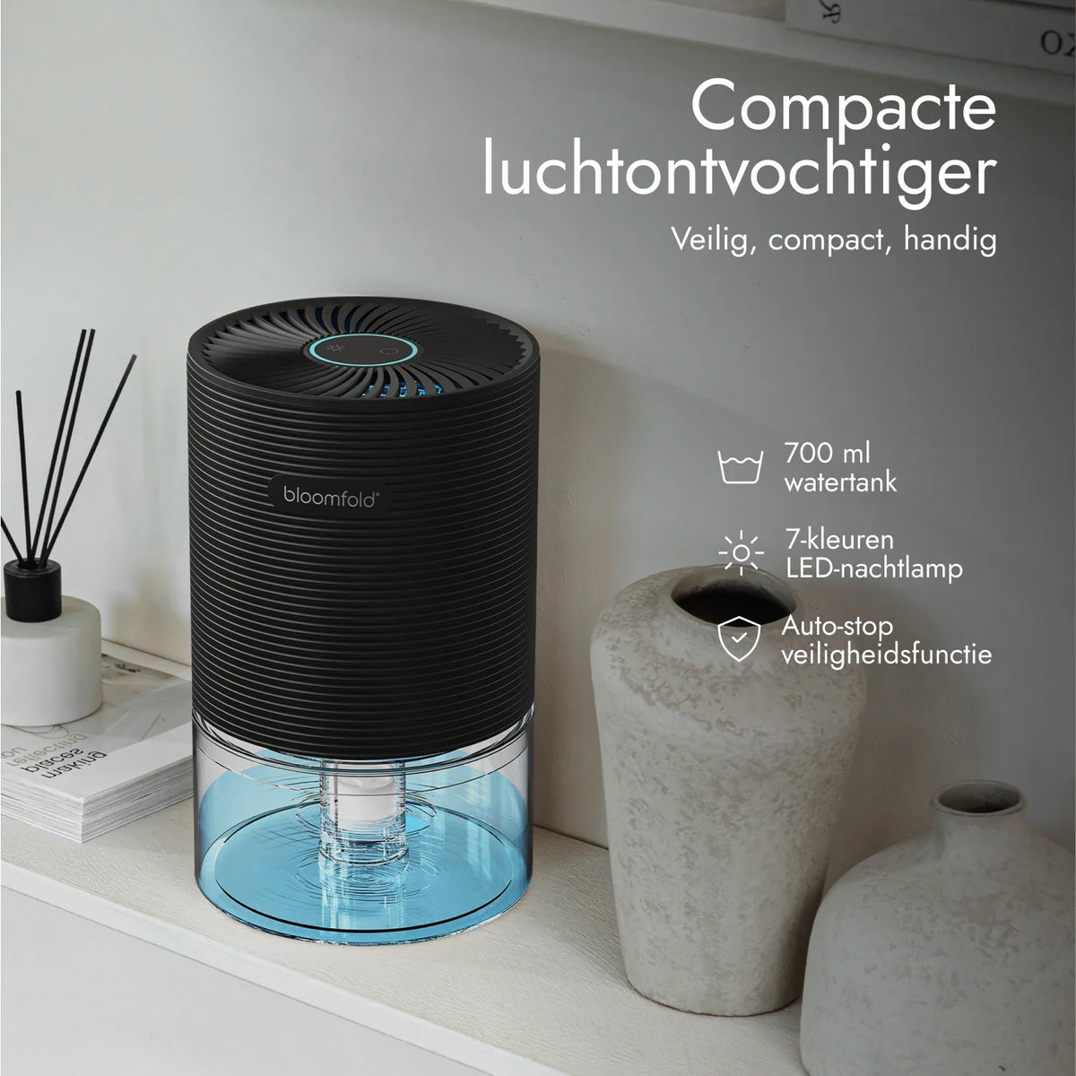 Bloomfold compact luchtontvochtiger 600ml