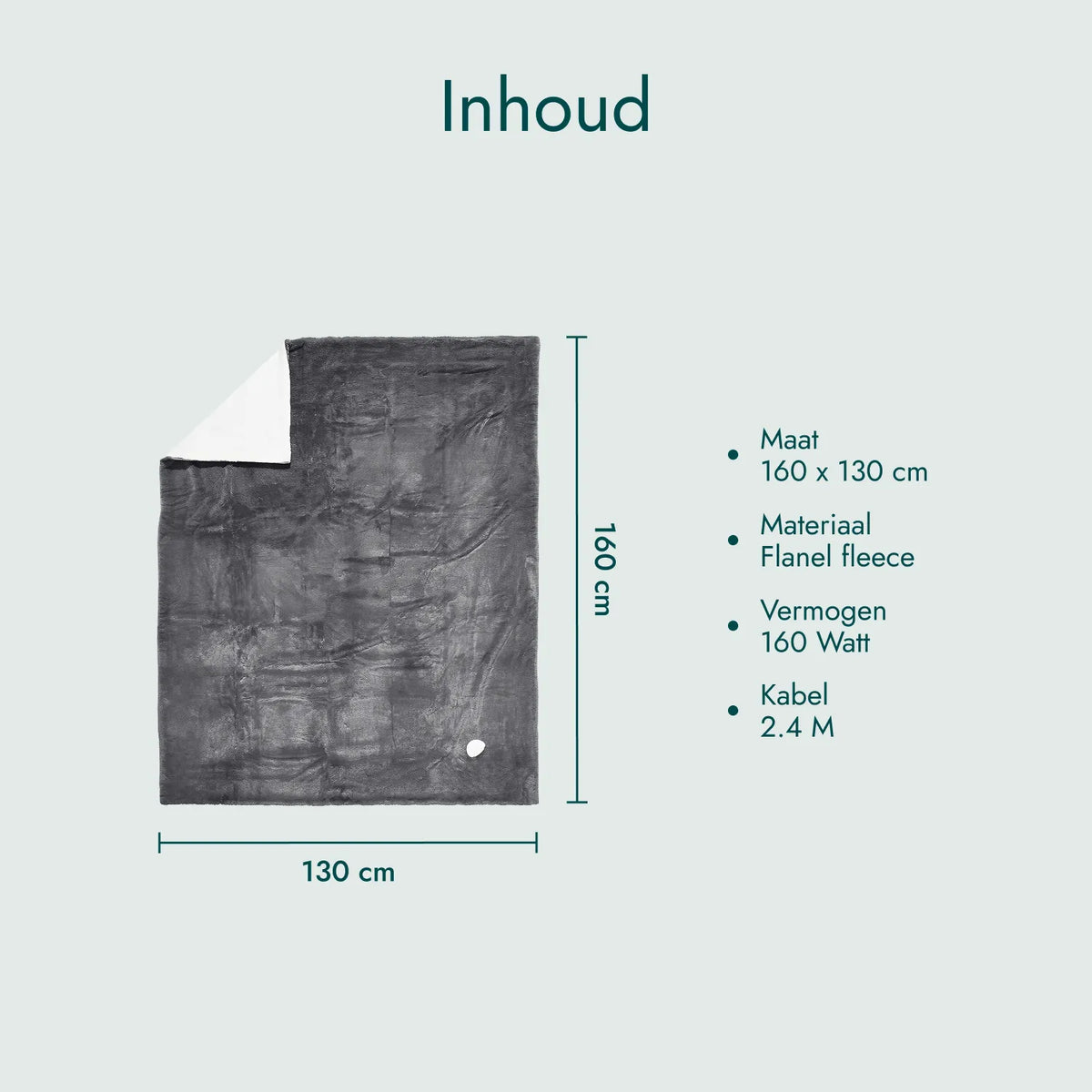 Electric Blanket 160 x 130 cm