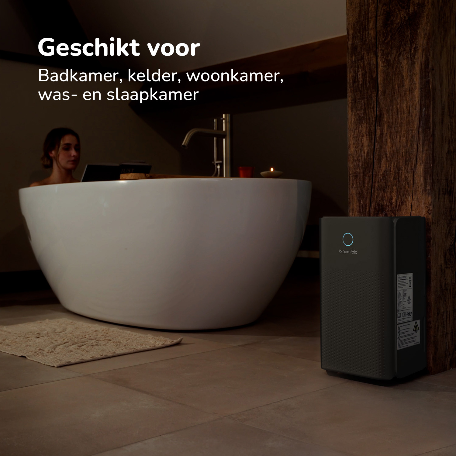 Bloomfold Luchtontvochtiger-12L-BF003zwart