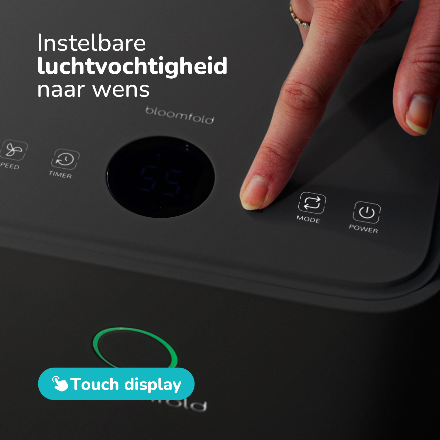 Bloomfold Luchtontvochtiger-12L-BF003zwart