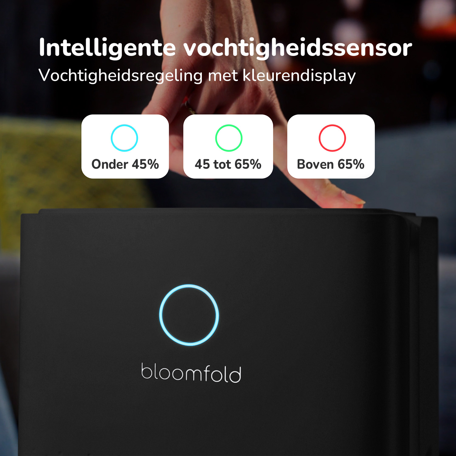 Bloomfold Luchtontvochtiger-12L-BF003zwart