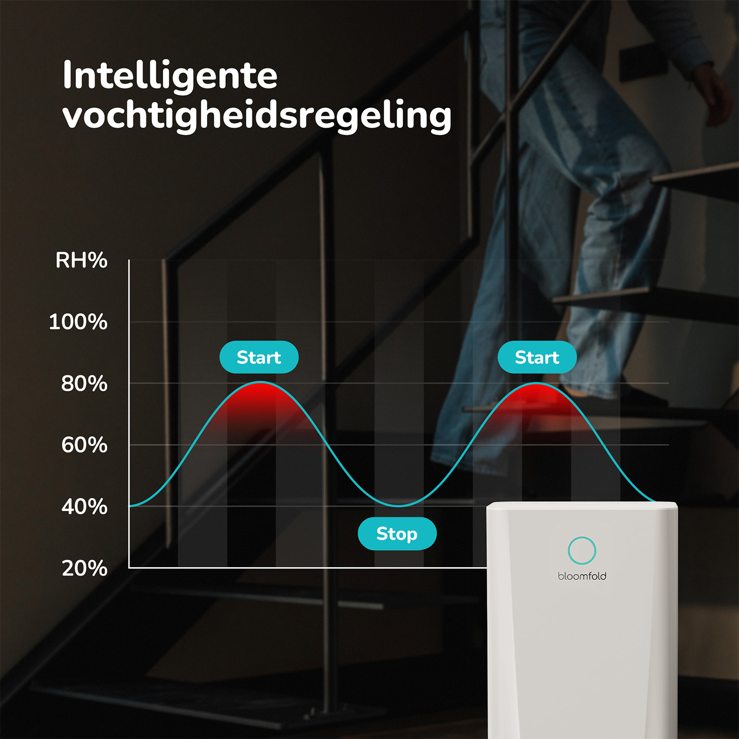 Bloomfold Luchtontvochtiger - 10L