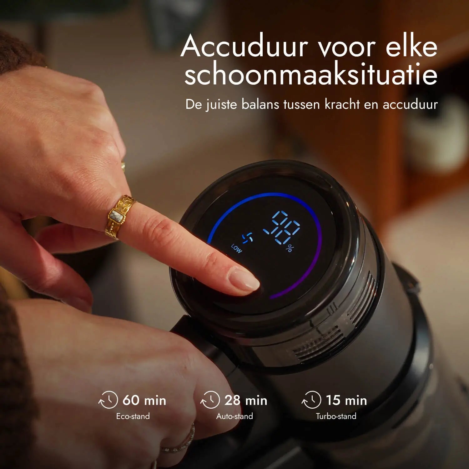Steelstofzuiger Swift - tot 60 min accuduur