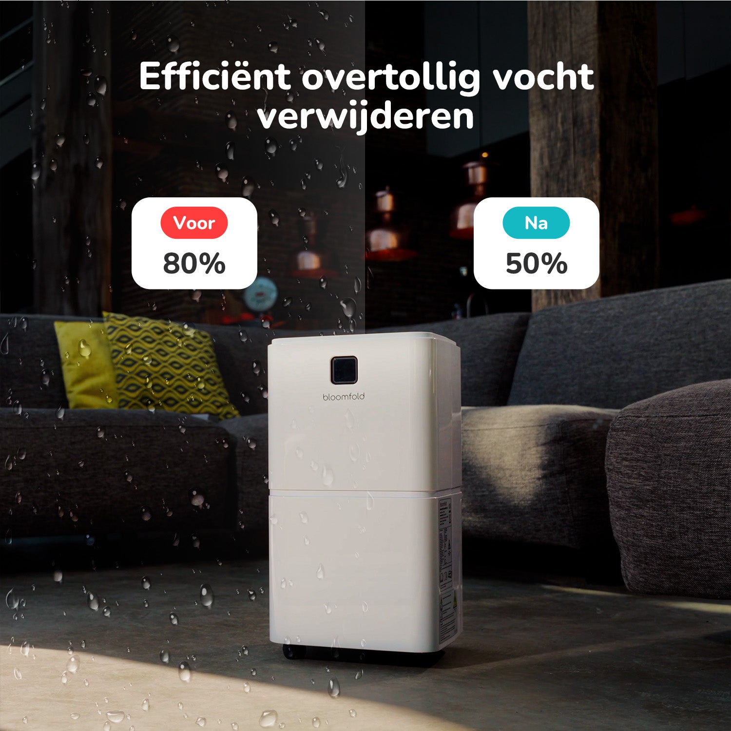 Luchtontvochtiger voor vakantiehuis
