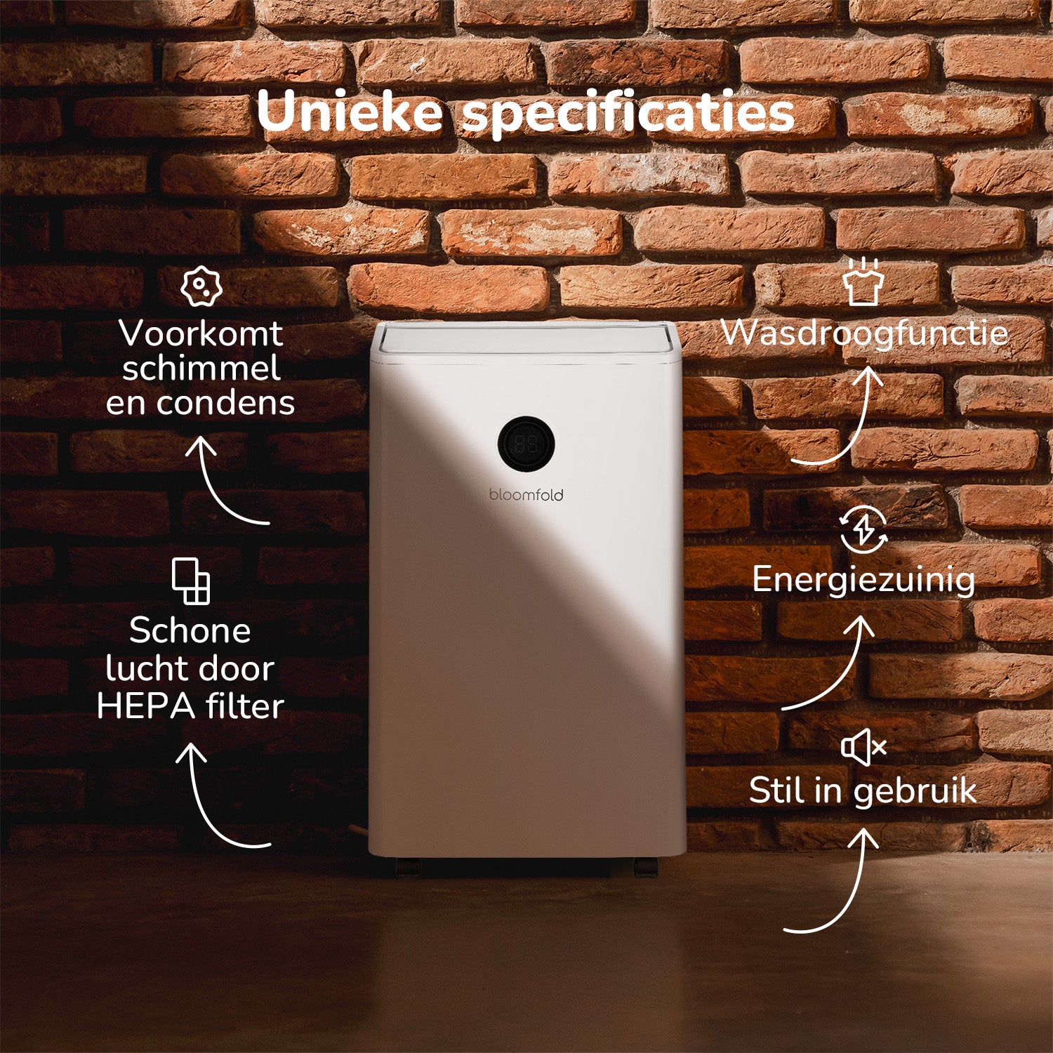 Bloomfold DryPure 25L Luchtontvochtiger & reiniger