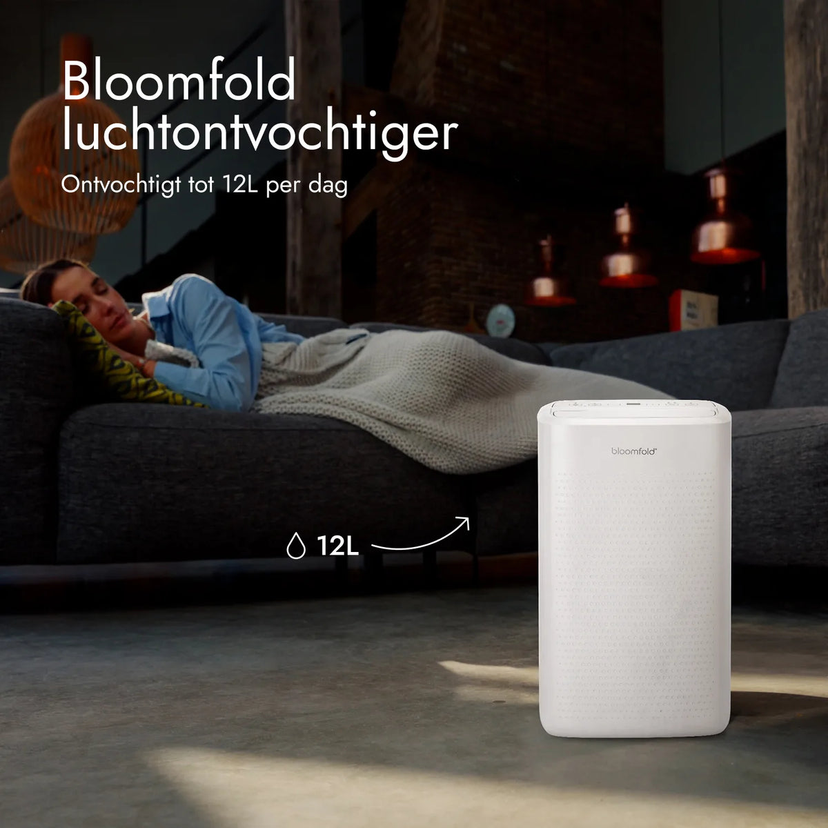 Bloomfold DryPure 12L Dehumidifier & Purifier