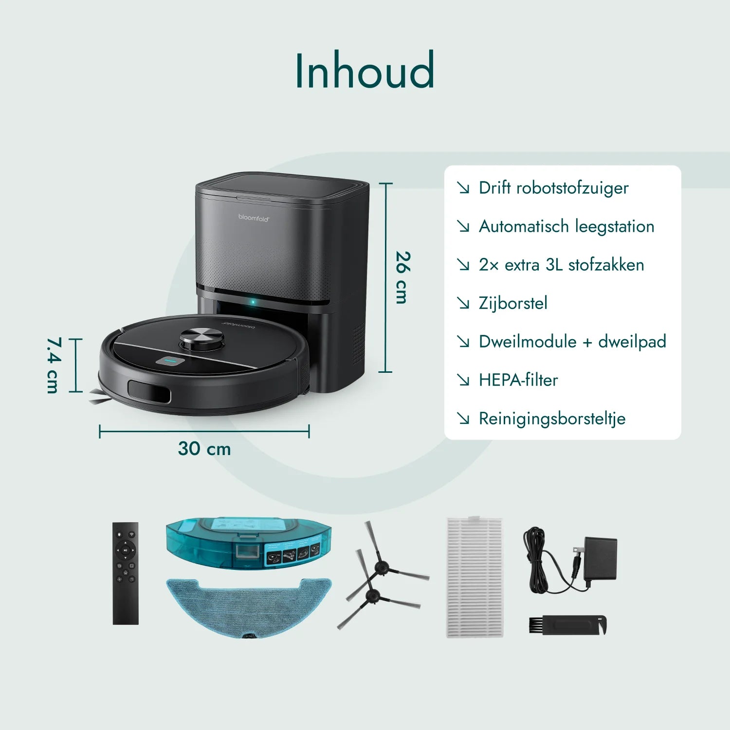 Robotstofzuiger Drift - 5000Pa