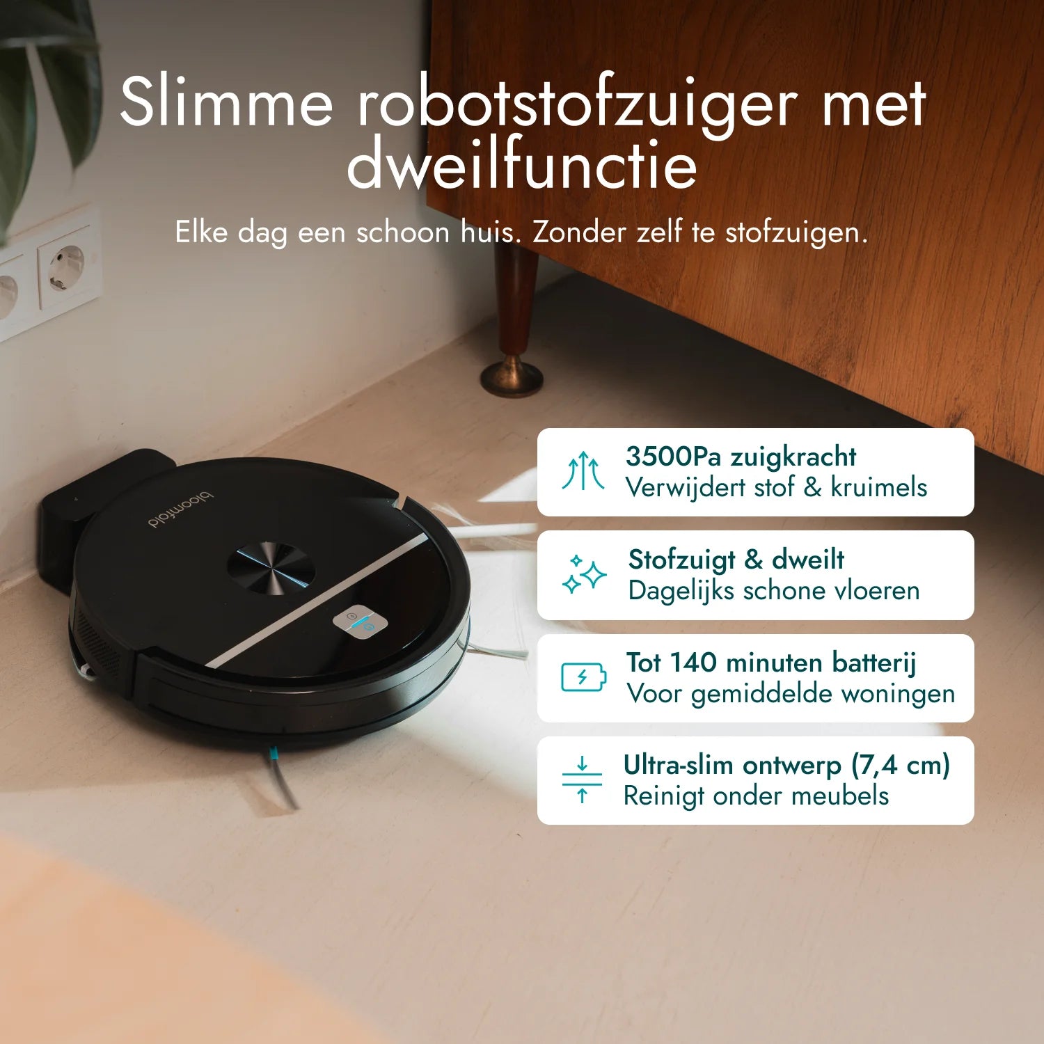 Robotstofzuiger Sweep - 3500Pa