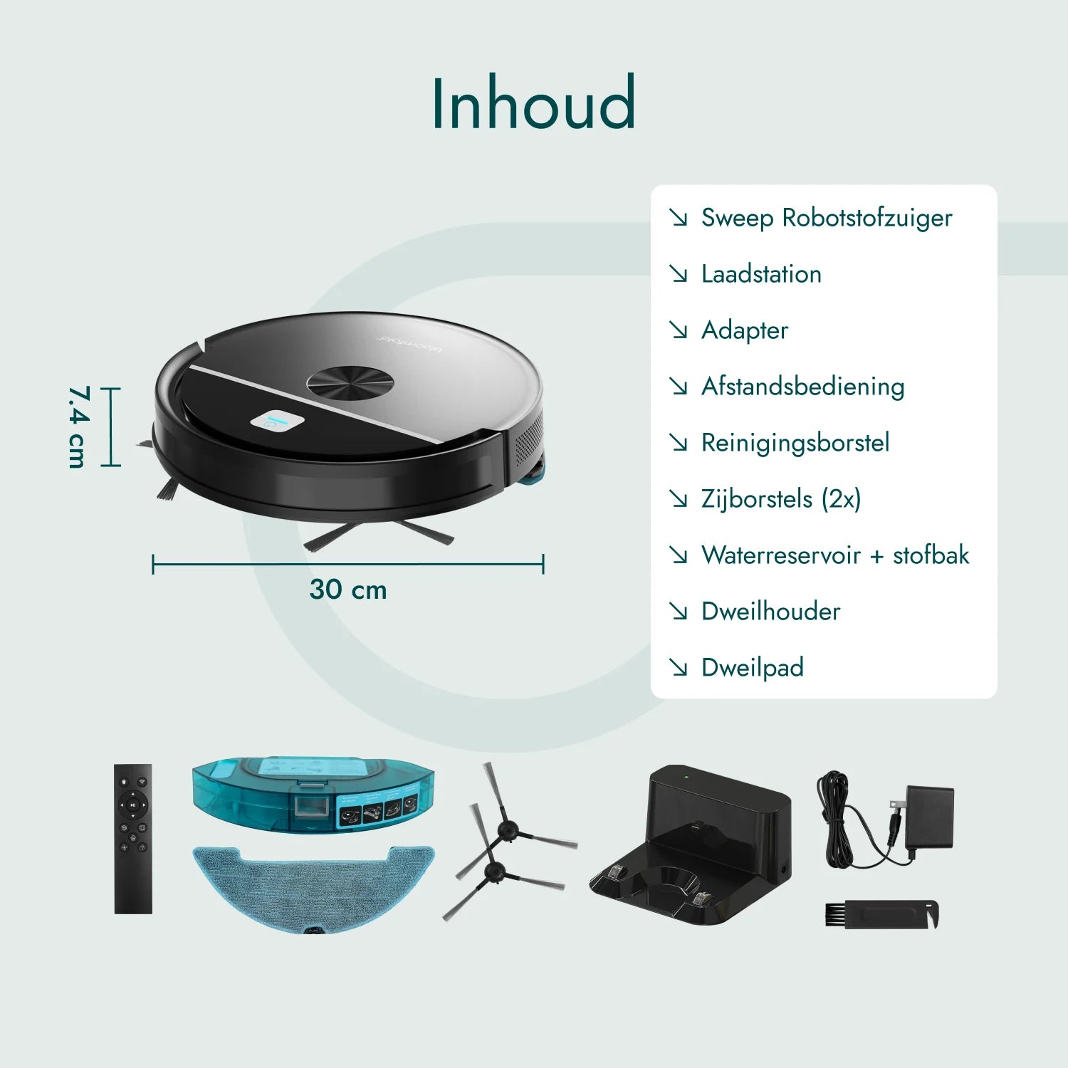 Robotstofzuiger Sweep - 3500Pa