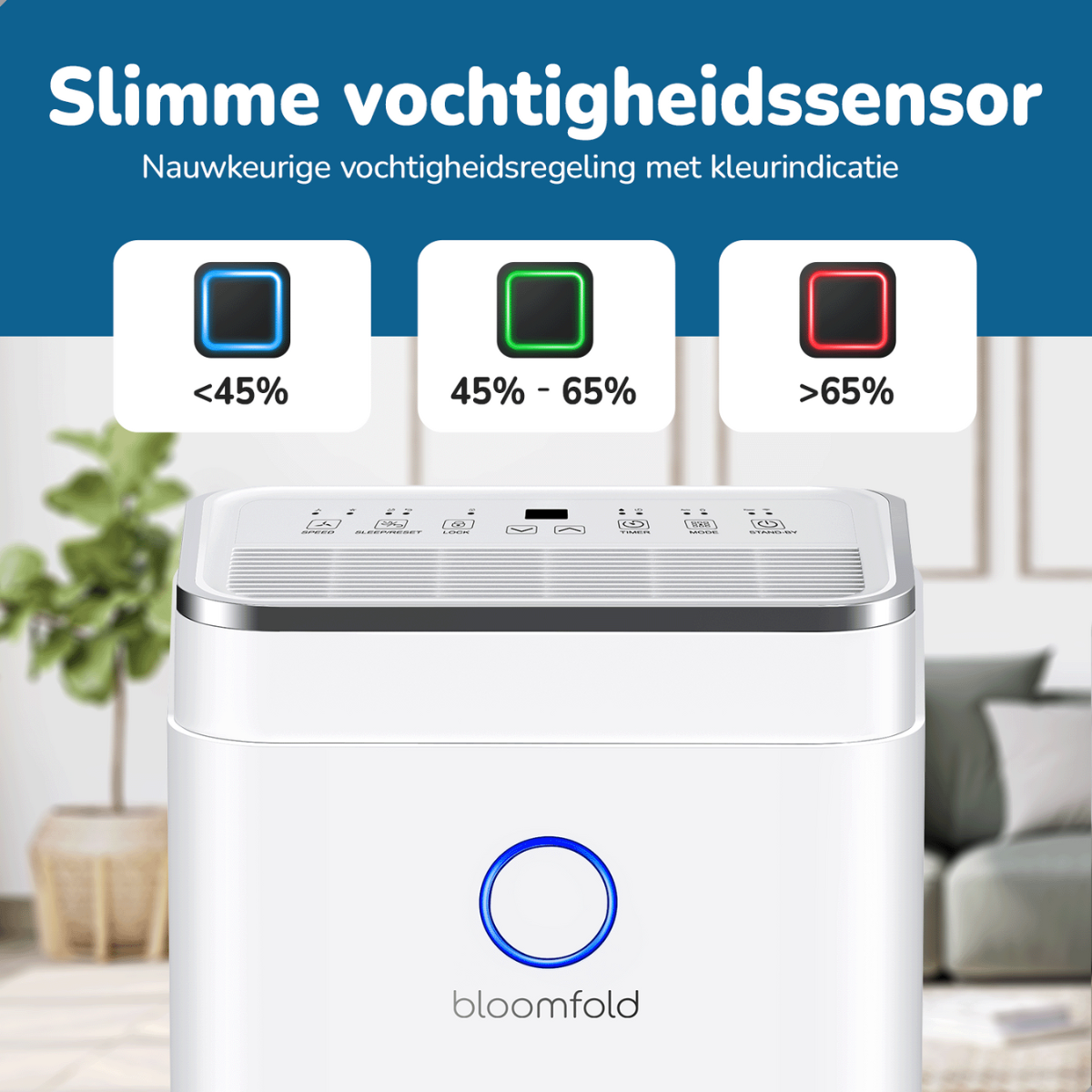 Bloomfold Luchtontvochtiger 20L