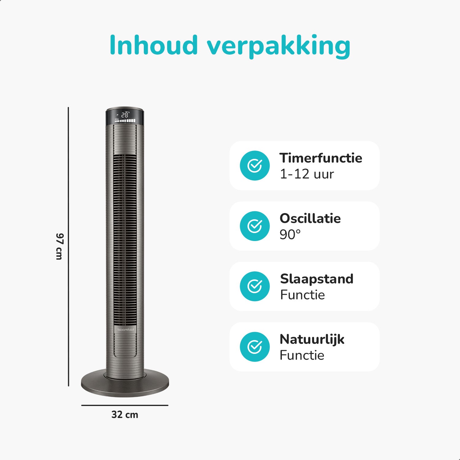 Tower fan Airflow
