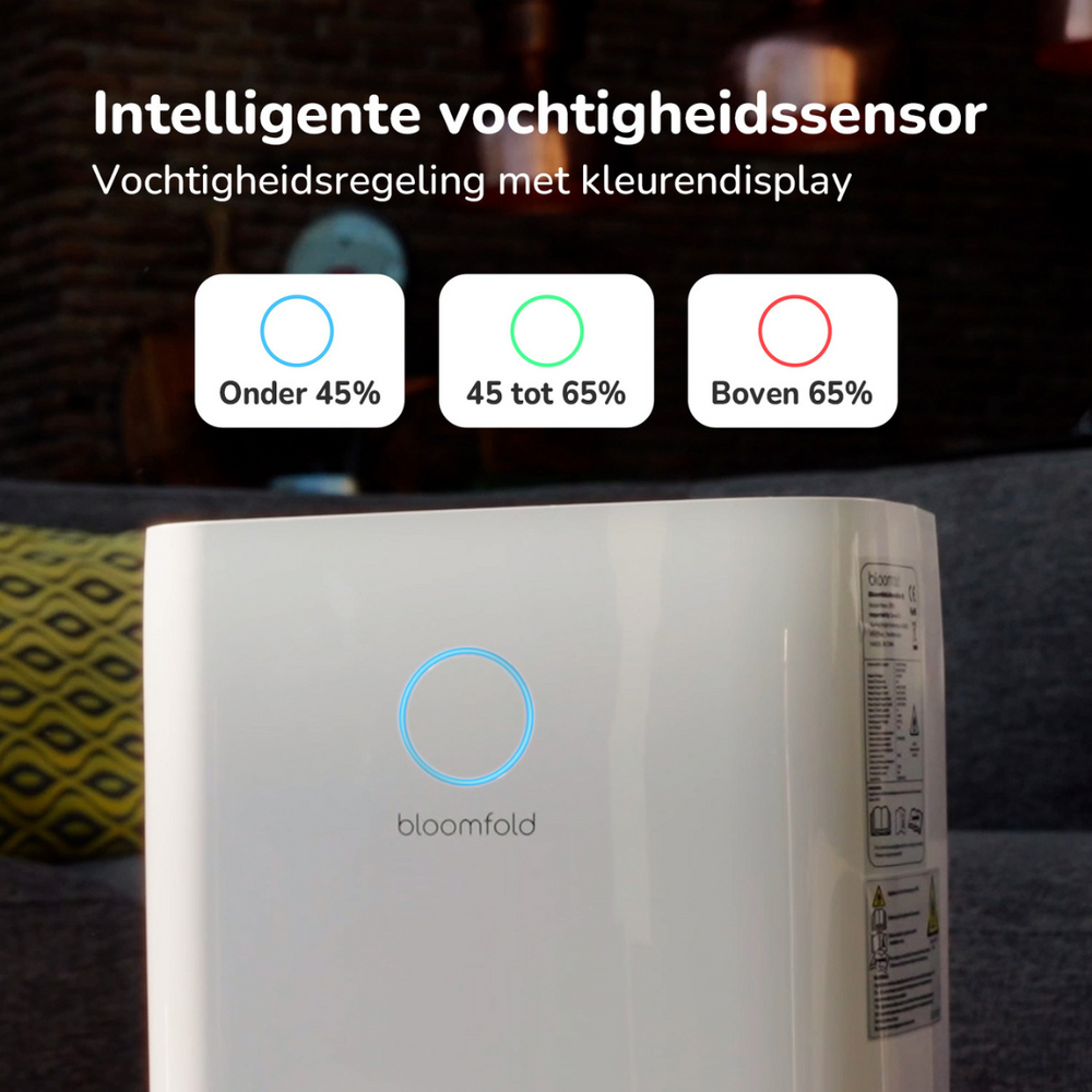 Bloomfold 20L Vortex Luchtontvochtiger - Vocht Verwijderen