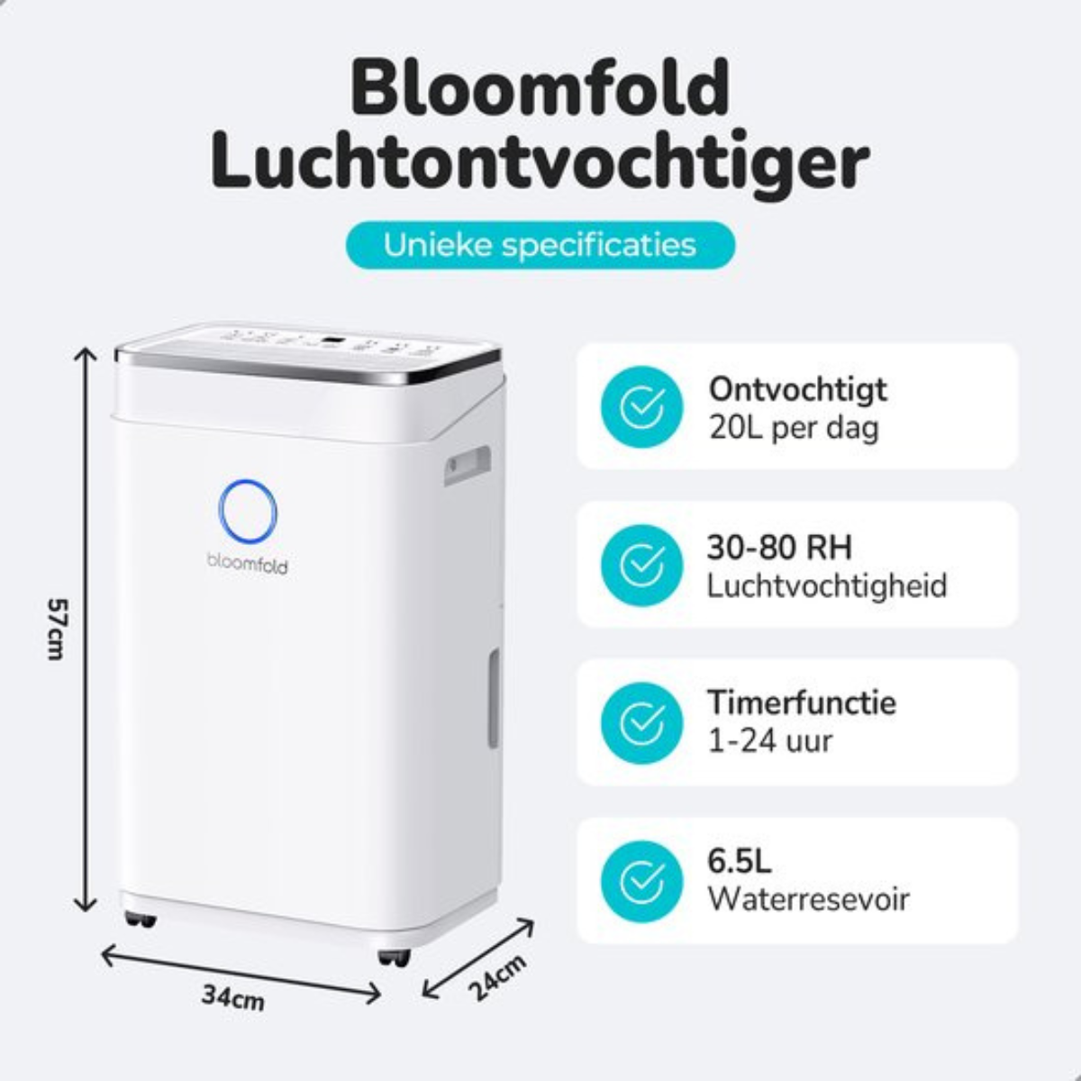 Luchtontvochtiger 20L Orbit